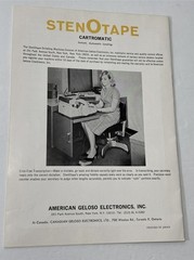 Geloso Electronics StenoTape 915 Cartromatic stenographer Dictating/transcribing