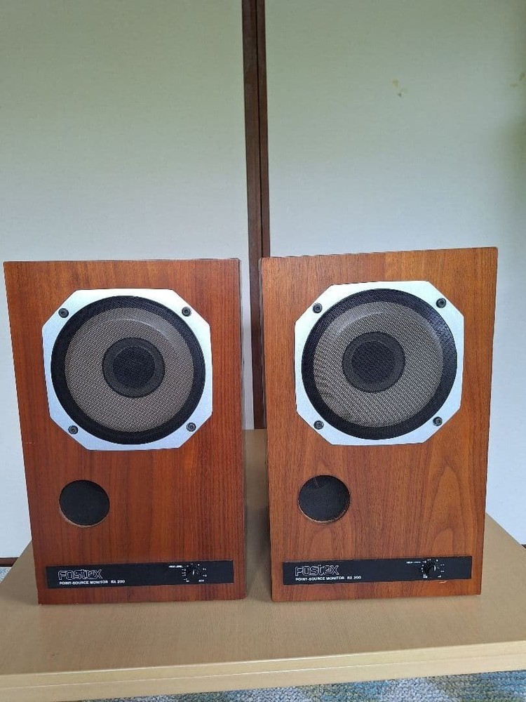 Fostex RX200 Vintage Point Source Monitor Coaxial Speakers Pair