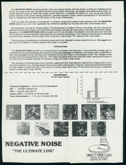 1979 Direct-Disk Labs Negative Noise DBX Recordings Audiophile Dealer Brochure