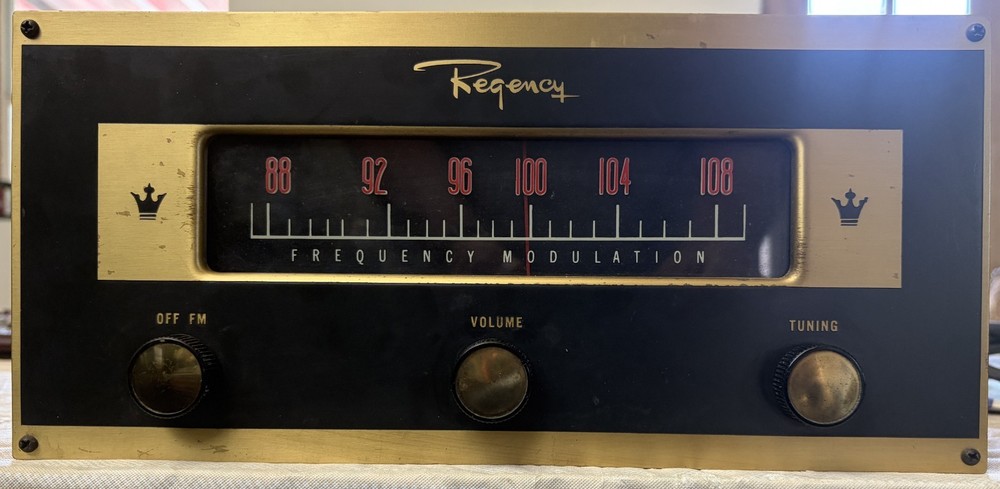 1950’s Regency I.D.E.A. FM 100 Tube Tuner Nice Ultra Rare SN 1355 WORKS! Demo
