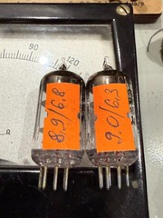 2x 6J1P (6J1 EF95 6AK5 6F32) GOLD GRID (NEW Little Dot Amp) MATCHED PAIR #4 1976
