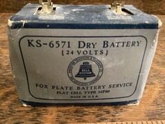 Vintage Bell System KS-6571 Dry Battery 24V AT&T 1963 Telephone Equipment