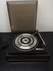 Garrard 6-200-C Record Changer Turntable With Dust Cover Parts/repair