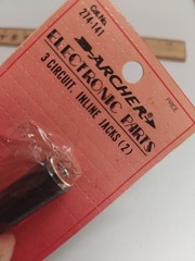 3 circuit inline Jack & Headphone Jack Archer 274-141 New NOS Vintage Adapters