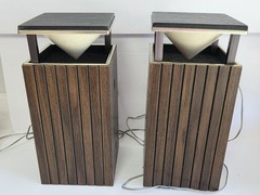 Vintage Omni Directional Sound Speakers Unbranded For Parts Or Repair