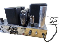 Knight KB-85 Tube Amplifier Powers On w/ 1958 Mullard Blackburn EL37 Quad 60w
