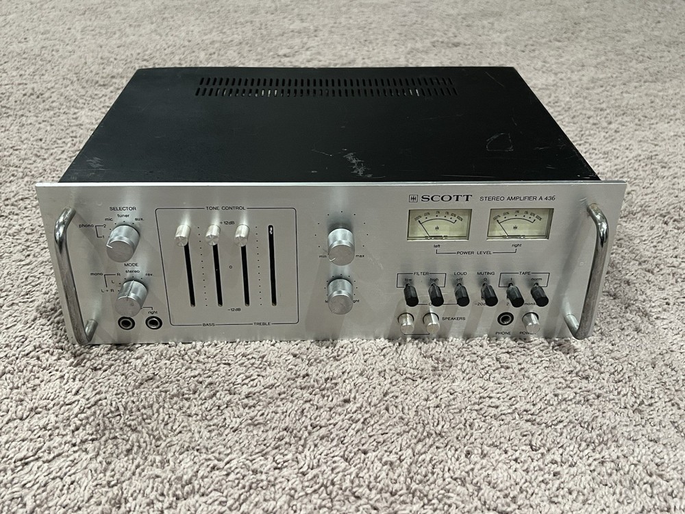 vintage HH Scott A-436 stereo integrated amplifier