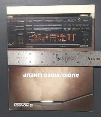 Vintage Pioneer 1989 Audio Video Lineup Product Catalog VSX-9500S CT-W910R Rare