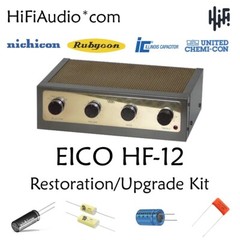 EICO HF-12 amp restoration recap repair service rebuild kit fix filter capacitor