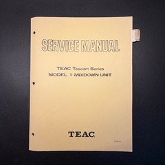 VINTAGE TEAC TASCAM SERIES MODEL 1 MIXDOWN UNIT SERVICE MANUAL