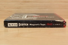 Vintage Scotch 1/4-111-A6 600 Feet Plastic 5″ Reel Magnetic Tape, Made in USA