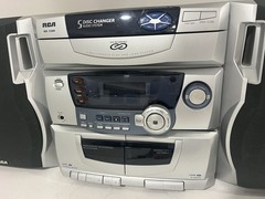 RCA RS1286 5-Disc CD Changer Stereo System w/ Dual Cassette Deck. TESTED