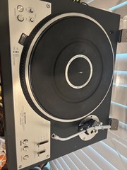 Vintage Pioneer Turntable PL-530X Direct Drive Turntable Clear Dust Cover Silver