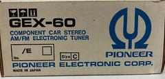 Pioneer GEX-60 Component Car Stereo AM/FM Electronic Tuner