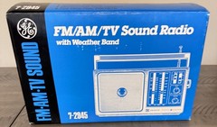 NOS Vintage GE 7-2945A Multiband Radio Mint In Box 1989 Kmart Provenance /Papers