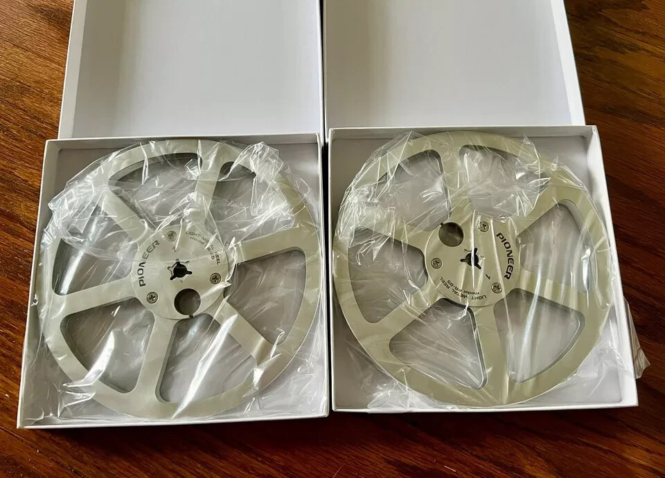 7 Inch Metal Reels Aluminum Pair For Pioneer Reel To Reel RT-707