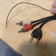 Technics SL-20 & Others Turntable Parts – Power Cord, RCA’s & Ground Wire Assbly
