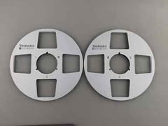 1 Pair Pro 10.5″ Silver 1/4″ TECHNICS Tape Reel For Reels To Reel Tape Recorders