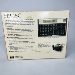 Hewlett-Packard HP-15C Programmable Scientific Calculator 1987 Vintage