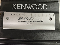 KENWOOD power amplifier KAC-6485 280 watts-VA9 Car Audio w/ Wires and Switch