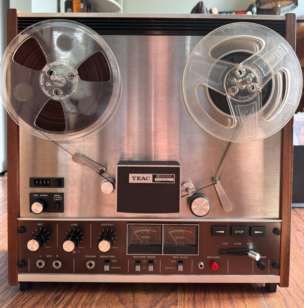 1970’s Teac A-3300 10 Reel To Reel Tape Recorder 3 3/4 & 7 1/2 IPS Working