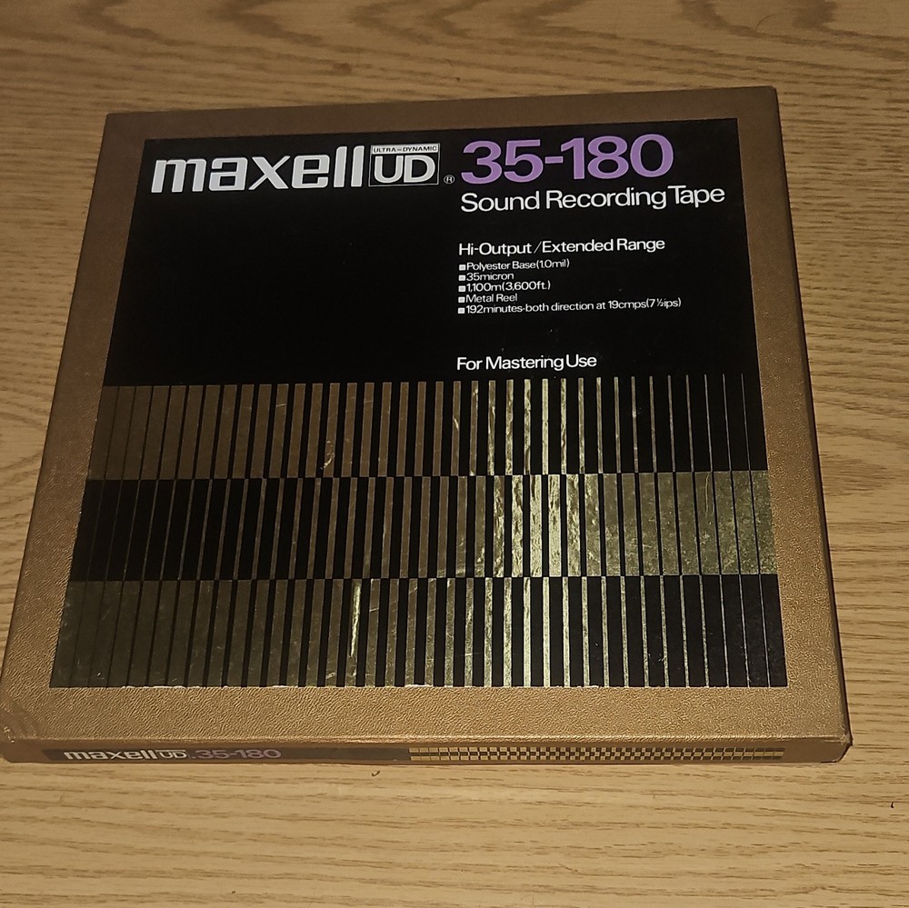 Maxell UD 35-180 Reel-to-Reel Sound Recording Tape Reel Untested Open Box