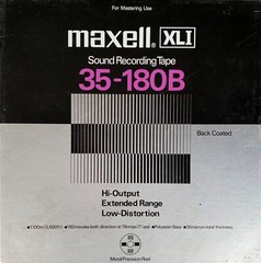 Maxell XL-1 Reel to Reel Recording Tape, LP, 10″ Reel, 3600 ft.