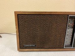 Lafayette AM/FM Plug in Wood Cabinet Tabletop Radio 99-35644W Japan