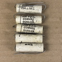 5 VTG Budroc / Cornell‑Dubilier 0.05uf 600v Film Capacitors – Test Good–Tube Amp