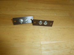 LOT/2 HH SMITH 872 PHENOLIC 2 POSITION SPEAKER SCREW TERMINAL STRIPS,NOS