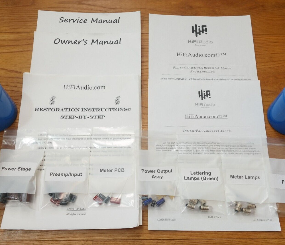 McIntosh MC2105 amp amplifier rebuild restoration recap service kit repair