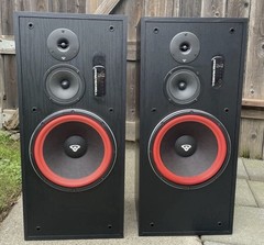 Cerwin Vega LS-12 Floor Speakers Pair Tested Working