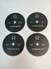 Four PIONEER REEL TO REEL Adjusting Sheet Spacers Adaptors 0.9mm – New