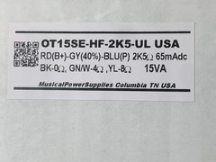 Pair of OT15SE-HF-2K5UL SE HiFi Output Xfmr 2K5 x 4/8Ohm 40%UL 65mADC