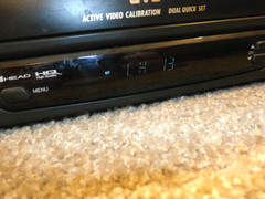 JVC VCR VHS Player HRVP436 VCR PLUS Remote 4 Head Powers On Has Issues