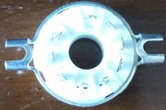 EL504,EL509,EL502,6LQ6,7868 Tube socket 9 pin Magnoval chassis mount 10 pc. lot