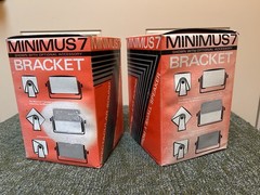 Lot Of 2 Realistic Minimus-7 Black 40W Bookshelf Speakers