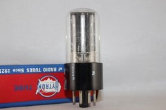 MINT NIB 1952 Vintage CBS Hytron 5Y3GT RARE DUAL 2X Getter BLACK Plate TESTS NOS