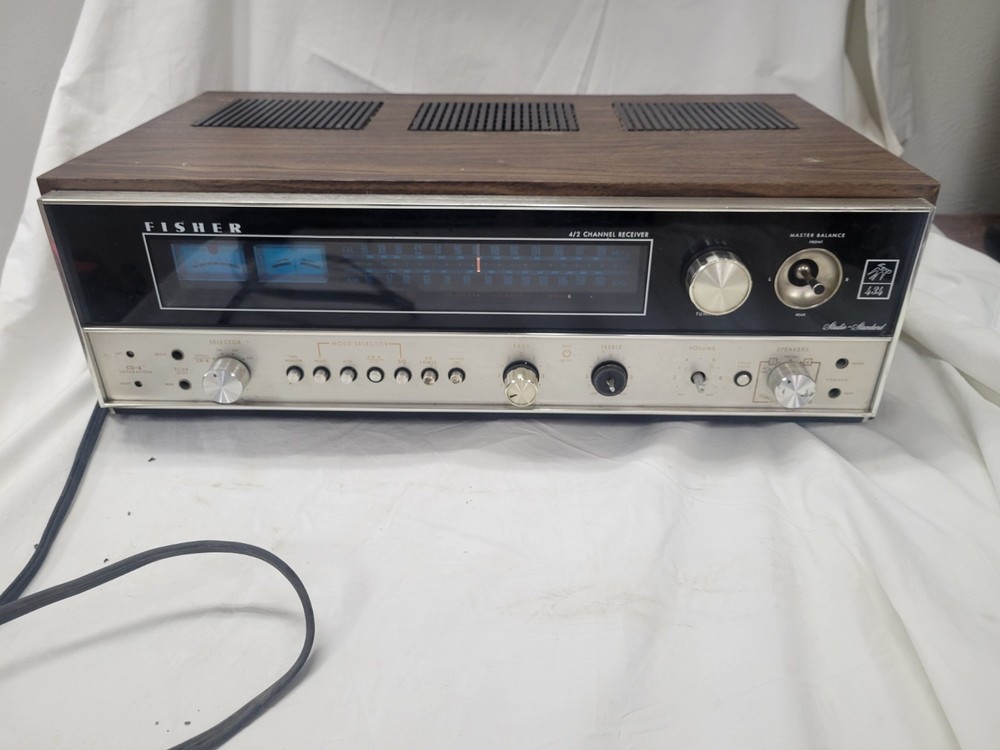 Vintage Fisher Wide Surround 434 4/2 Channel Stereo Receiver AM/FM Radio Works