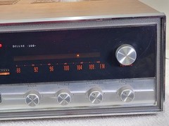 Voice of Music 1498-1, Deluxe 200 AM/FM Stereo Receiver, Tested, Working, RARE