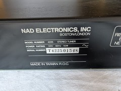 NAD 4225 Stereo FM Tuner with Manual TESTED