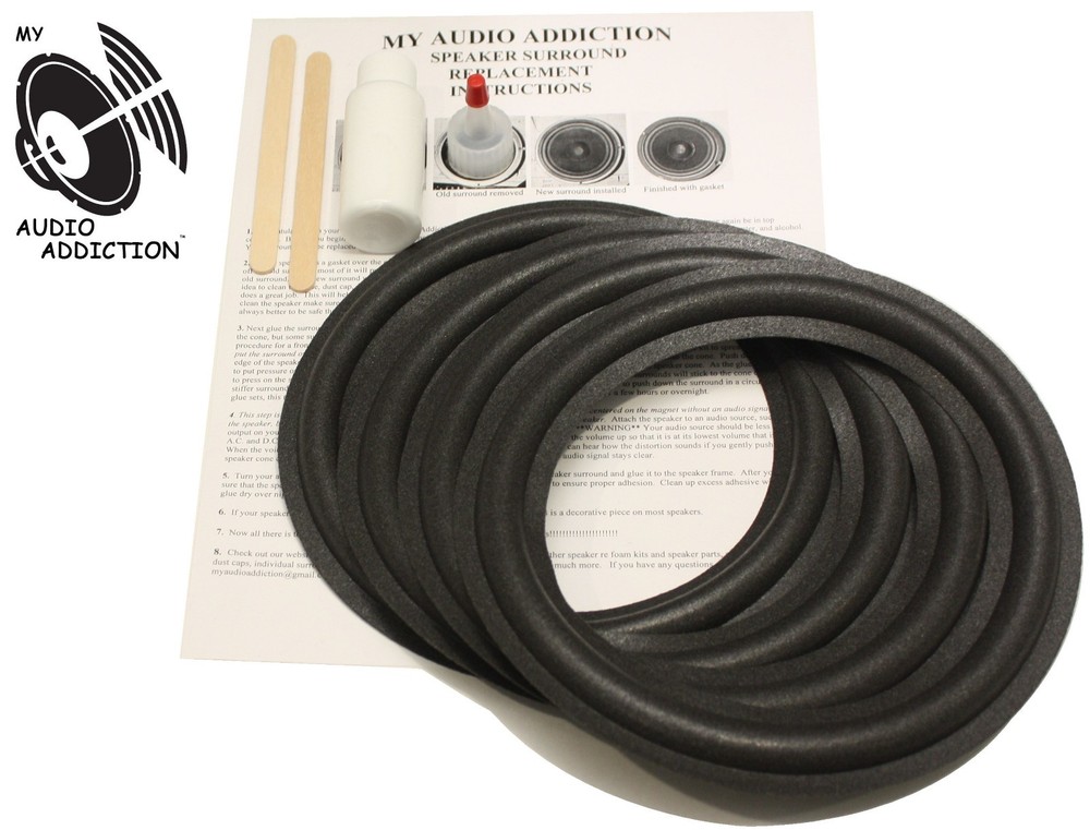 Foam Speaker Surround Repair Kit For Bose 601 8″
