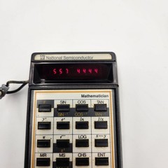 Vintage National Semiconductor Mathematician Calculator 4510 Red LED Working