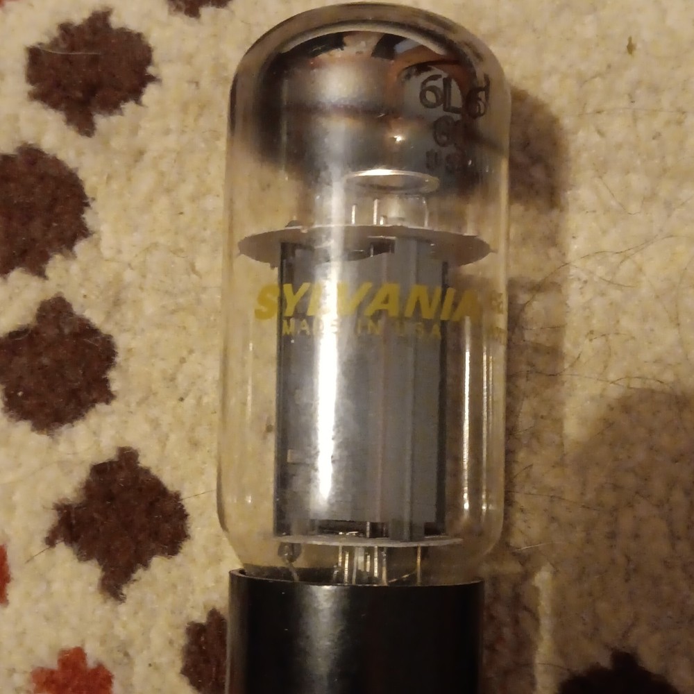 Sylvania 6L6 Vacuum Tube Electron Tube Marked “SYLVANIA”