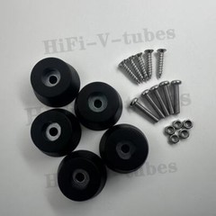 5 New FEET w/ hardware for Sansui CA-F1 BA-F1 BA-F2 Heavy-Duty Foot Parts