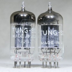 Matched Pair Tung-Sol 12AX7/ECC83 Long Plate Square Getter USA Strong