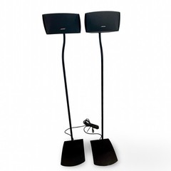 Bose 161 Speakers with Genuine UFS-20 Bose Floor Stands Pair 36” Connects To 123
