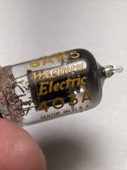 MATCHED PAIR Western Electric JW 6AK5 403A Audio Vacuum Tubes TV-7 TESTED