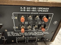 Vintage Nikko 5055 Stereo Receiver Silver Face Works Missing Buttons Part Repair