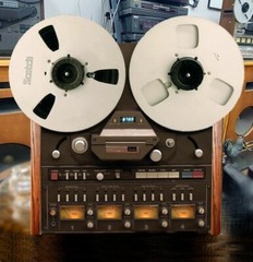 TASCAM 32, 34B Reel to Reel NATURAL WOOD SIDE PANELS